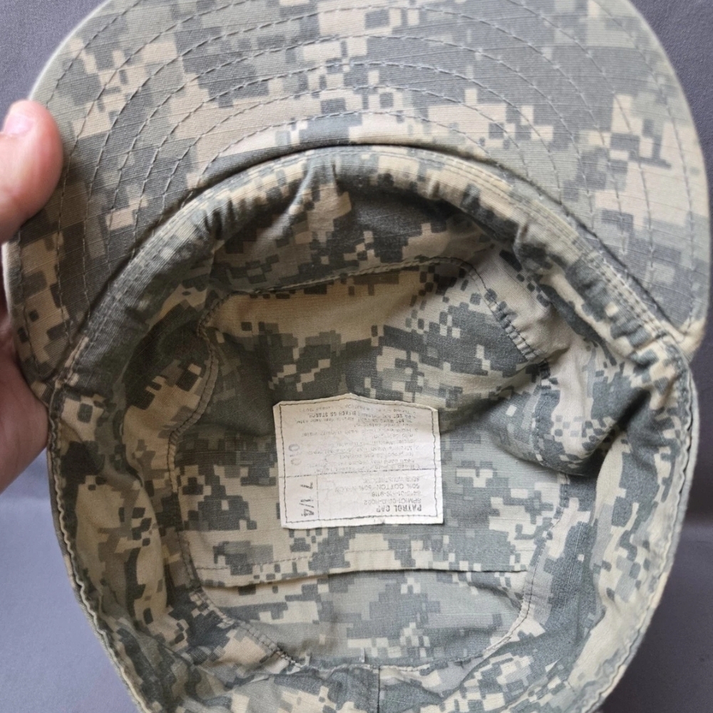 US Army ACU Digital Camo Patrol Cap Military Hat Size 7 1/4 - Picture 6 of 6